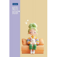 Маленькое фото товара - Блокнот А6  40л клетка на склейке "Уютные моменты" (093614) Хатбер. Вариант №2
