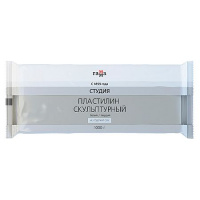 Фото товара - Пластилин скульптурный 1000гр. "Студия" белый твердый 2.80.Е100.003.1 Гамма
