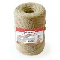 Фото товара - Шпагат джутовый, цилиндр, 2ммx100м 1200 текс HRD100С Komfi