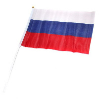 Фото товара - Флажок российский 20х28 см Триколор Р23871-10 Гранит