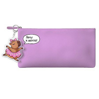 Фото товара - Пенал-косметичка 195х90 мм 71956 "КАПИБАРА ЛЕТИТ" иск.кожа, брелок в комплекте Феникс