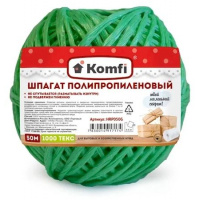 Фото товара - Шпагат полипропиленовый, 50м, 1000 Текс, зеленый, HRP050G Komfi