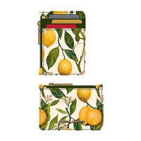 Фото товара - Чехол для пластик. карт на молнии "ФЛОРА.РАЙСКИЕ ЛИМОНЫ/FLORA.PARADISE.LEMONS" 14-096/06 (3 для карт, 1 для купюр и монет) Bruno Visconti