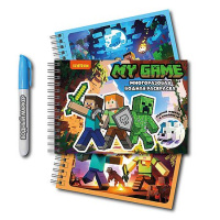 Фото товара - Раскраска водная на спирали 210х140 мм 6л 5 рис. "Моя игра/My game" с маркером 78603 Centrum