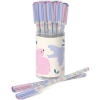 Фото товара - Ручка шариковая масляная 0.5мм "Slim Soft.LOREX KIDS PASTEL WORLD" синяя  LXKOPSS-PW 266141 LOREX