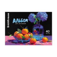 Фото товара - Альбом для рисования 40л на склейке "Cвежий цитрус/Fresh Citruses" 64898 ErichKrause