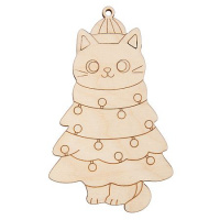 Фото товара - Изделие для декорирования "Кошка" 11*6,6* 0,3 см БАНГ-10 "Mr. Carving"