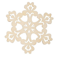 Фото товара - Изделие для декорирования "Снежинка" 9*8,2* 0,3 см БАНГ-56 "Mr. Carving"