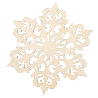 Фото товара - Изделие для декорирования "Снежинка" 12*10,4* 0,3 см БАНГ-57 "Mr. Carving"