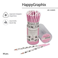 Фото товара - Карандаш черногр. "Happy Graphix" Панды НВ 21-0030/76 Bruno Visconti