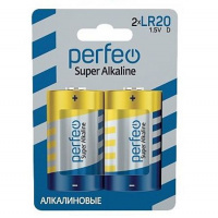 Фото товара - Элемент питания  LR20 2BL PERFEO Super Alkaline (20/120) ТТ0008486 Gratias