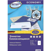 Фото товара - Самокл. этикетки А4 18л/уп 210х297 мм белые ELA027-18 (806998) Gratias