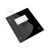 Фото товара - Тетрадь  18л клетка с пластиковой обложкой 66759 CoverPrо Unicolor Black черная ErichKrause