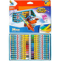 Фото товара - Мелки восковые 24цв EC21020 "Супер крылья/Super Wings" к/уп (1804856) Deli