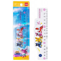 Фото товара - Линейка пластиковая 15 см "Супер крылья/Super Wings" ассорти EH658 2105486 Deli