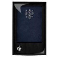 Фото товара - Ежедневник недатированный А5 320 стр. 73843 "ВИНЧЕНЦО СИНИЙ" кожзам Феникс