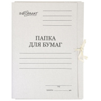 Маленькое фото товара - Папка для бумаг с завязками 400г/кв.м RP9140W inФОРМАТ. Вариант №2