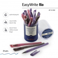 Маленькое фото товара - Ручка шариковая 0.5мм "EasyWrite.РИО" синяя (3 цвета корпуса) 20-0046 Bruno Visconti. Вариант №2