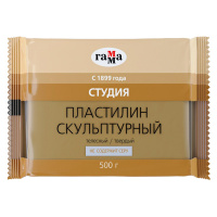 Маленькое фото товара - Пластилин скульптурный  500гр. "Студия" телесный твердый 2.80.Е050.001 Гамма. Вариант №2