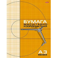 Фото товара - Бумага масштабно-координатная А3  8л Рыжая сетка (008821) 03410 Хатбер