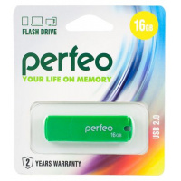 Фото товара - ФЛЕШ-накопитель (USB) PERFEO 16GB C05 Зеленый